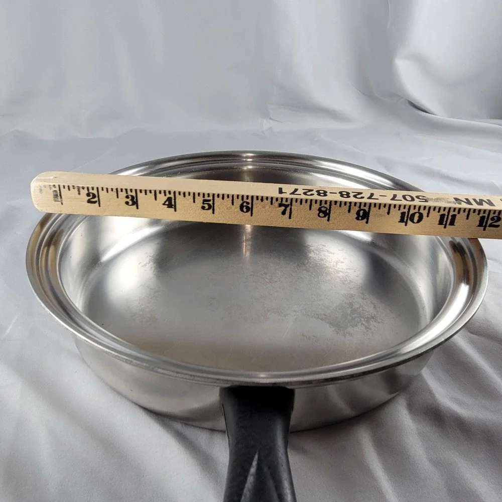 Vita Craft Stainless Steel Skillet Pan 10.5 Inch Silver Vtg Helper Handle Pan